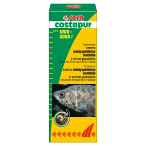 SERA costapur 50 ml - akváriumi gyógyszer bőrparaziták ellen édesvizi és tengeri akváriumokba