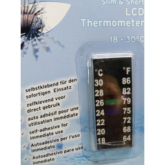 EuroPet Mini LCD öntapadós hőmérő 4,6cm