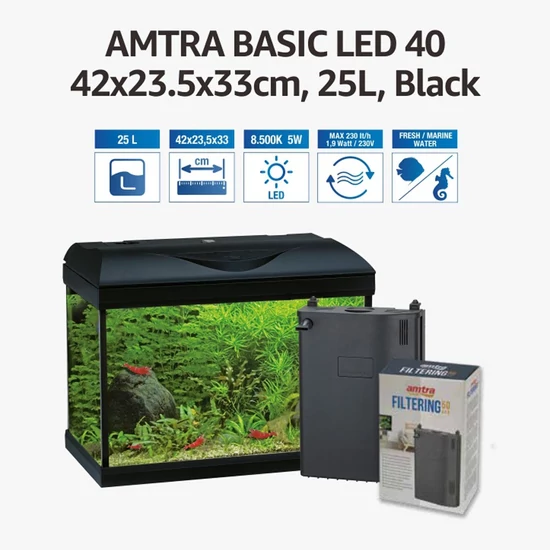 Amtra Basic Led 40 - 25iteres akvárium szett