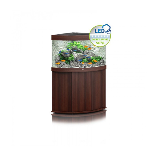Juwel Trigon 190 LED akvárium szett bútorral  (Sötét fa)