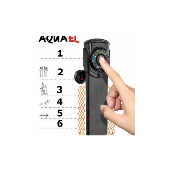 Aquael Ultra Heater 75w - törésálló műanyag hőfokszabályzós