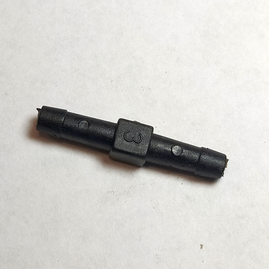 Rebie fekete egyenes toldó 3 / 3 mm