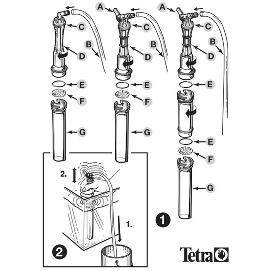 Tetratec GC 40 - aljzattisztító szabályzó csappal