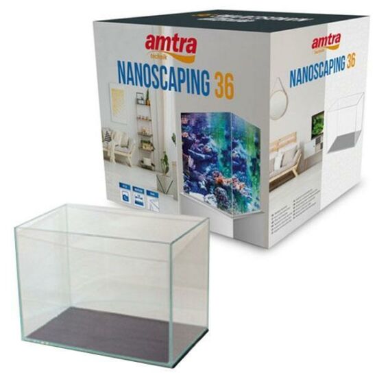 AMTRA TANK NANOSCAPING 35x28x30cm - opti white akvárium