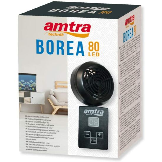AMTRA BOREA COOLING FAN 80 LED - termosztátos hűtőventillátor