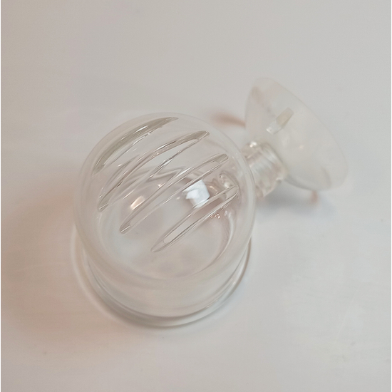 AQG üvegtál tapadókoronggal nano, ültető / etető / nyitott aljú 4,5x4x5cm