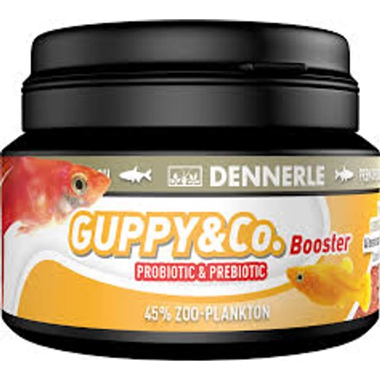 Dennerle Guppy & Co Booster, általános haltáp elevenszülő halaknak 100 ml - 42 g