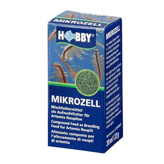 Hobby Mikrozell 20ml /22g - nevelő eleség nagyobb Artemia (sórák) részére