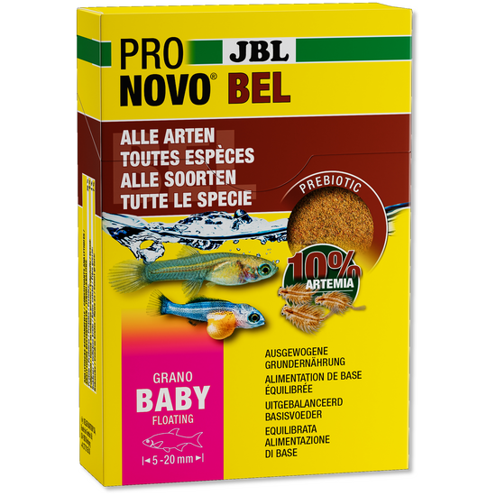 JBL PRONOVO BEL GRANO BABY TOM 3 x 10ml - granulátum ivadékhal táp