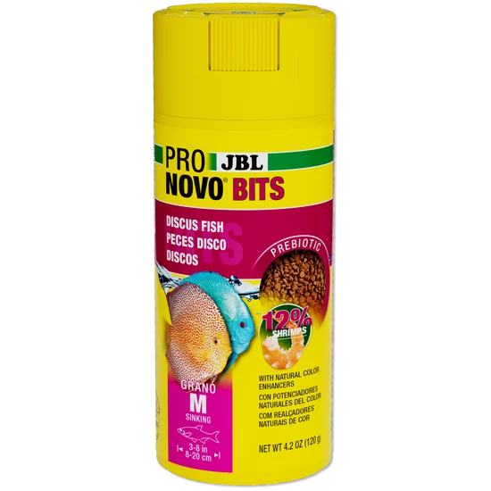 JBL ProNovo Bits M 250 ml - granulátum eledel diszkoszhalaknak