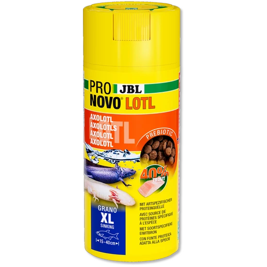 JBL ProNovo Lotl Grano XL 250 ml - süllyedő táp axolotl számára