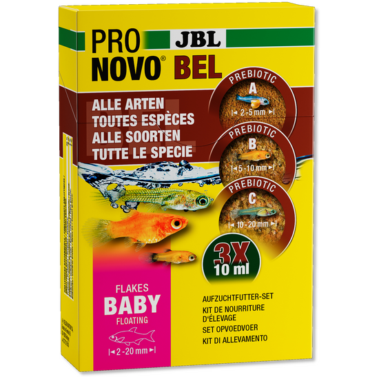 JBL PRONOVO BEL FLAKES BABY 3 x 10ml - lemezes ivadékhal táp