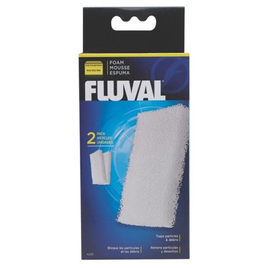 Fluval fehér előszűrő párna 2db ,Fluval 106 / 107 szűrőbe