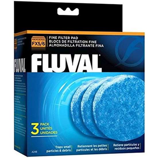 Fluval kék mechanikai finom szűrőpárna 3db , FX4, FX5, FX6 szűrőbe