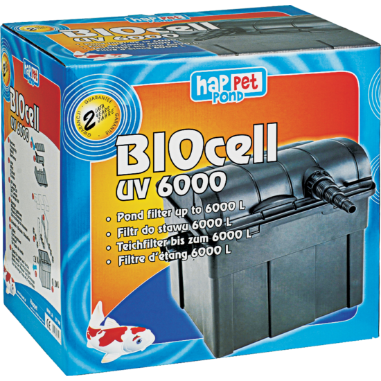 Happet BIOcell 6000 + 9WUV , szivattyú nélkül, átfolyós szűrő
