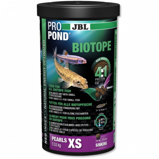 JBL ProPond Biotope XS 0,53kg - tavi haleledel