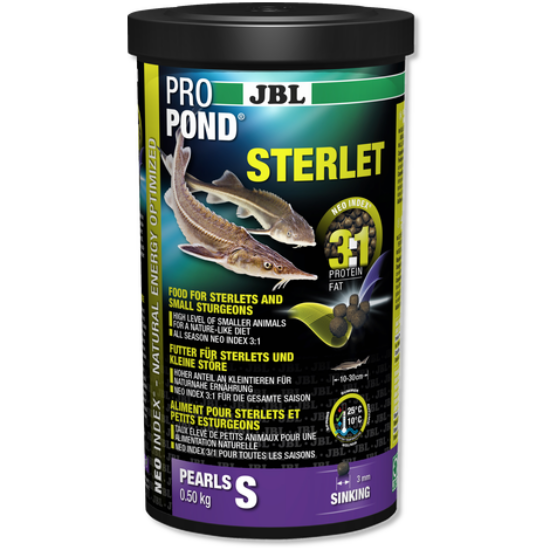 JBL ProPond Sterlet S 1,5kg/ 3l -kerti tavi haleledel