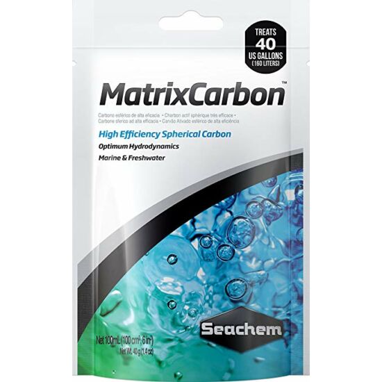 Seachem MatrixCarbon - Aktívszén szűrőanyag - 100 ml, hálóban