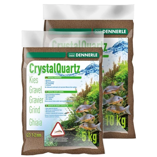 Dennerle Quartz Gravel sötétbarna dekorkavics - 5 kg