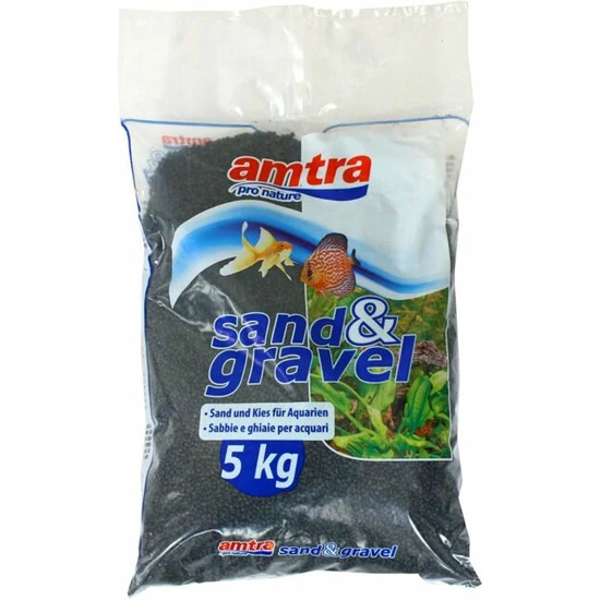 AMTRA  black quartz - fekete aprószemű dekor kavics  1,6-2mm 5 KG