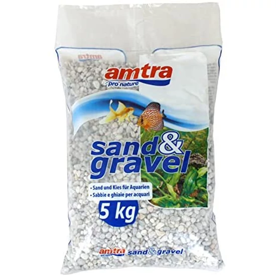 Amtra fehér dekorkavics  2-5 mm  5 KG