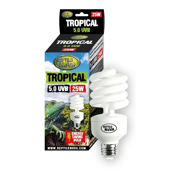 Reptile Nova UVB Izzó E27 25W 5.0 UVB Tropical